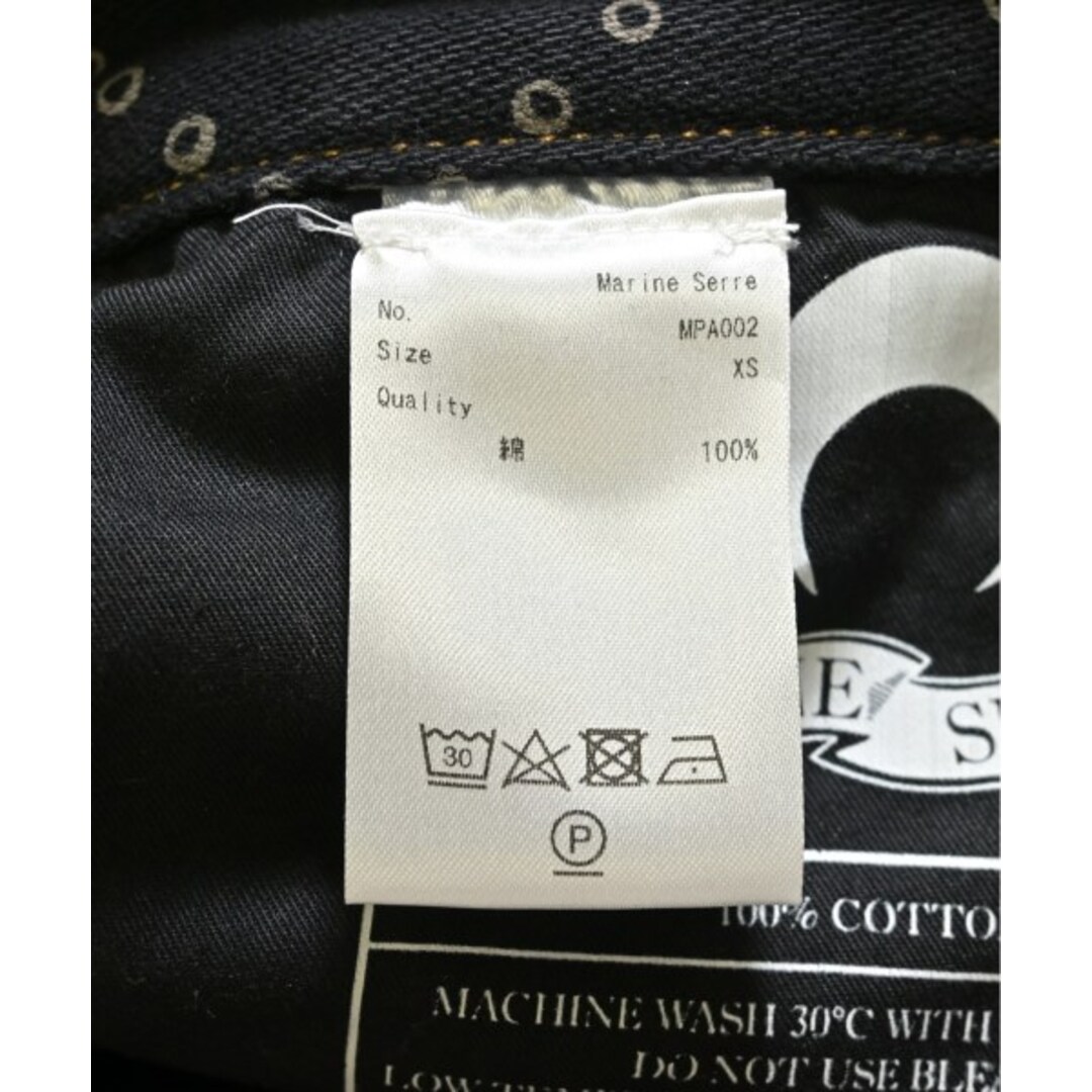 MARINE SERRE マリーンセル デニムパンツ XS 黒 【古着】【中古