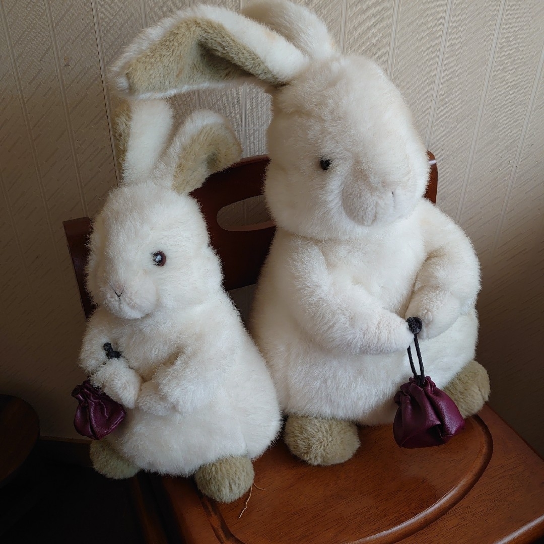VINTAGE - 【2セット】【レトロ】ぬいぐるみの三英 うさぎ 大小の通販