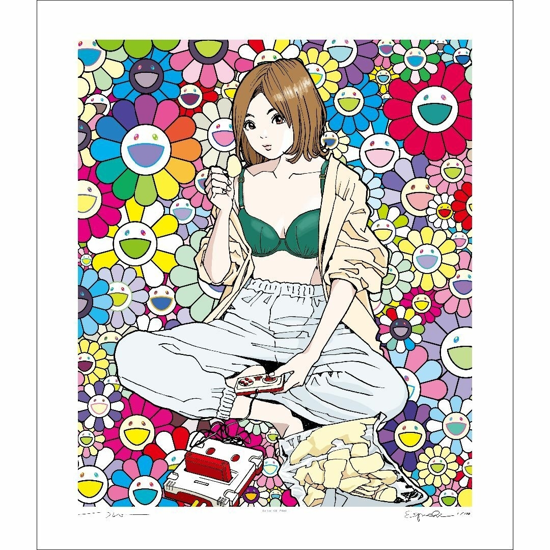 村上隆 × 江口寿史 famicom 100枚限定 版画の通販 by wokuhamp's shop