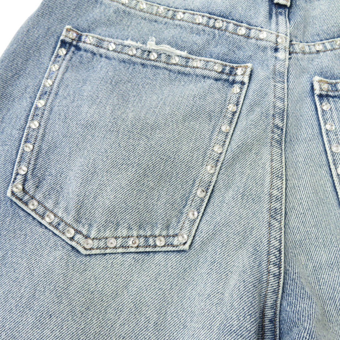 MIU MIU - 新品同様 ミュウミュウ ラインストーン ジーンズ ダメージ
