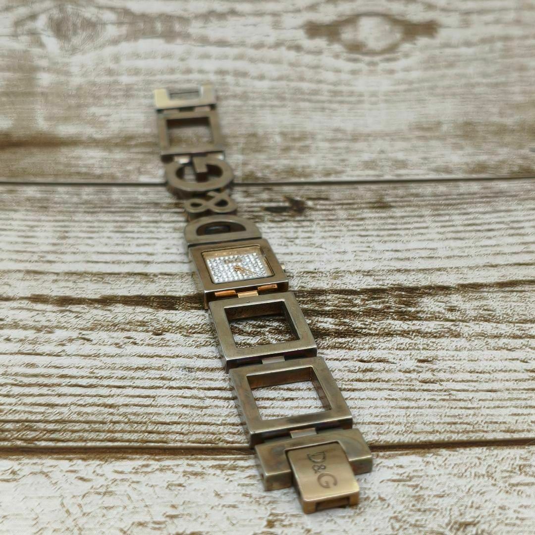 DOLCE&GABBANA - 動作品 D&G スクエアフェイス腕時計 ドルチェ