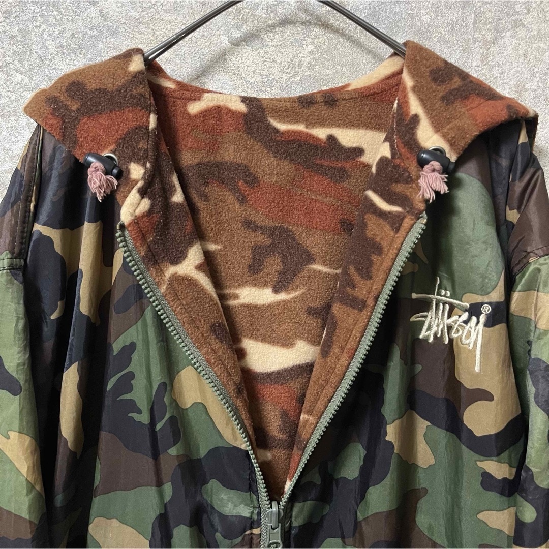 STUSSY - STUSSY ステューシー リバーシブル カモフラ パーカー