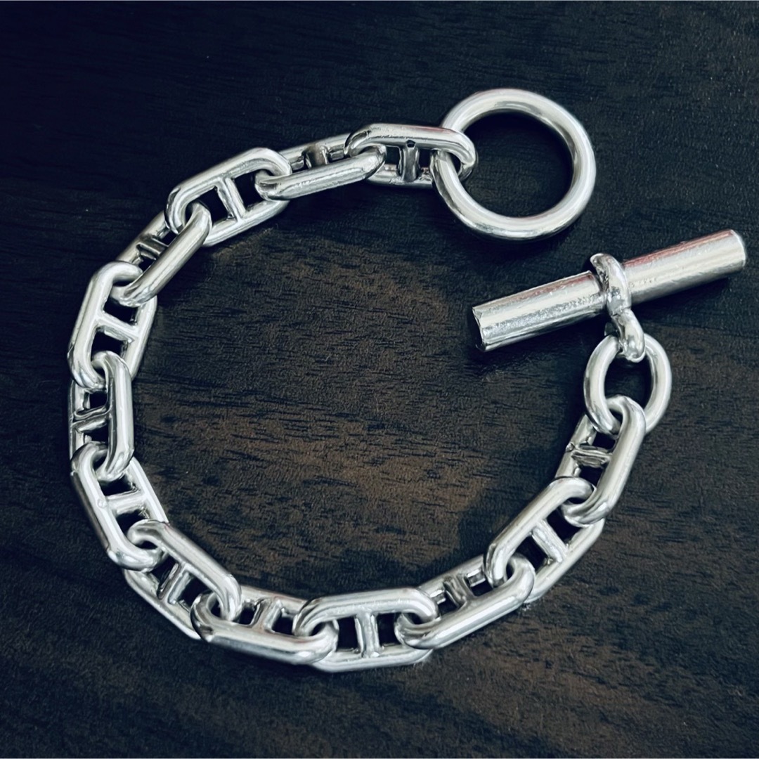 HERMES - ヴィンテージ エルメス シェーヌダンクル ブレスレット GM 13