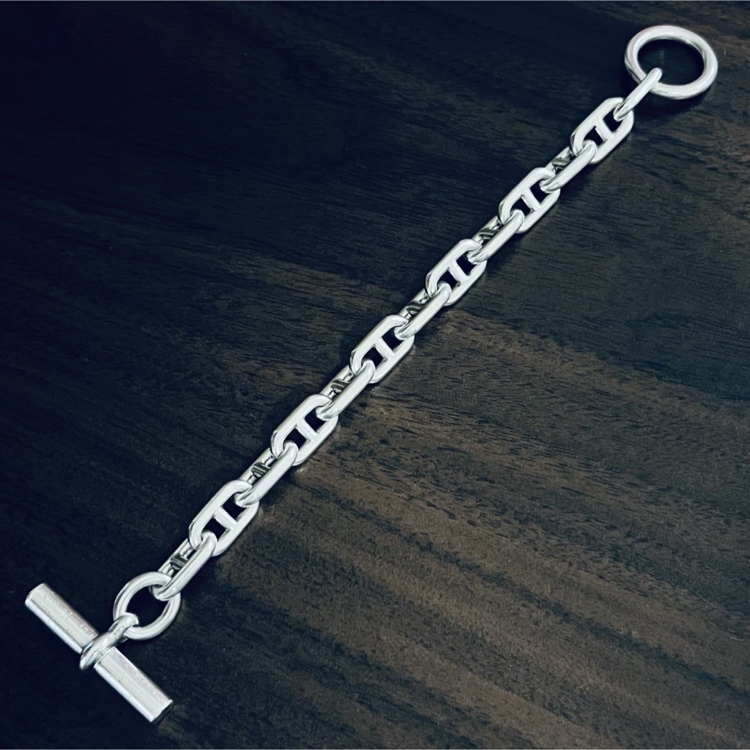 HERMES - ヴィンテージ エルメス シェーヌダンクル ブレスレット GM 13