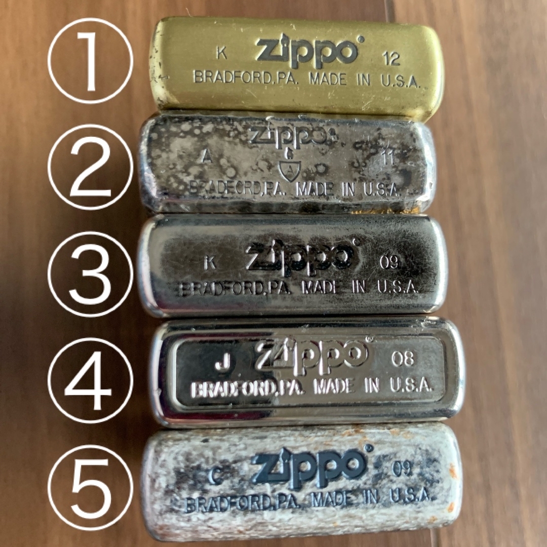 ZIPPO - ジッポ⭐︎5種類の通販 by まいぞー's shop｜ジッポーならラクマ