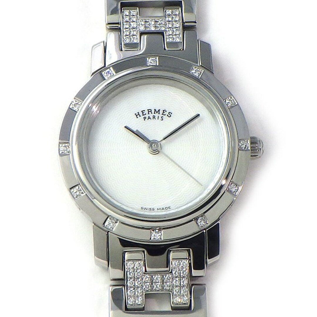 HERMES - エルメス HERMES 腕時計 クリッパー ナクレ CL4.230 ダイヤ