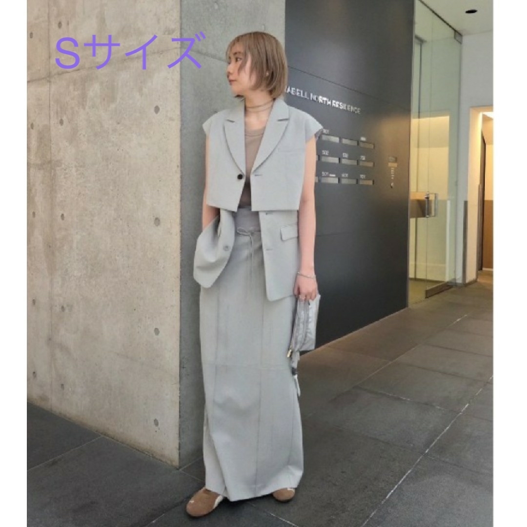 Ameri VINTAGE - 3WAY PIN TUCK LAYERED VEST グレー サイズSの通販 by