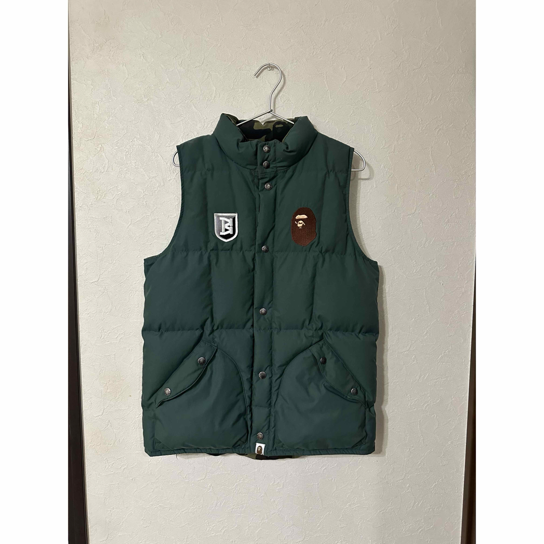 A BATHING APE - A BATHING APE リバーシブルダウンベストの通販 by