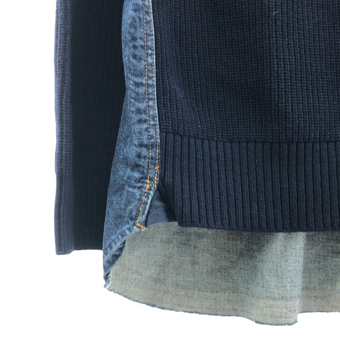 sacai - sacai / サカイ | デニム ドッキング リブニット プルオーバー