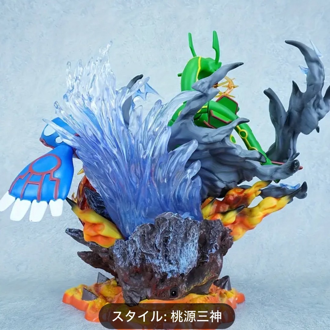 グラードン レックウザ カイオーガ フィギュア合体セットの通販 by