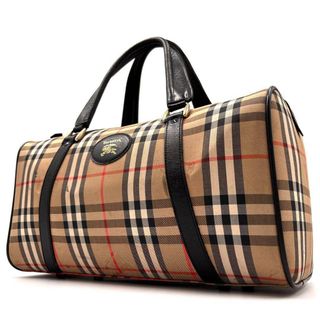 BURBERRY ノバチェック ユニセックス ボストンバッグ 9015