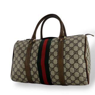 GUCCI - オールドグッチ ミニボストン GGスプリーム シェリーライン
