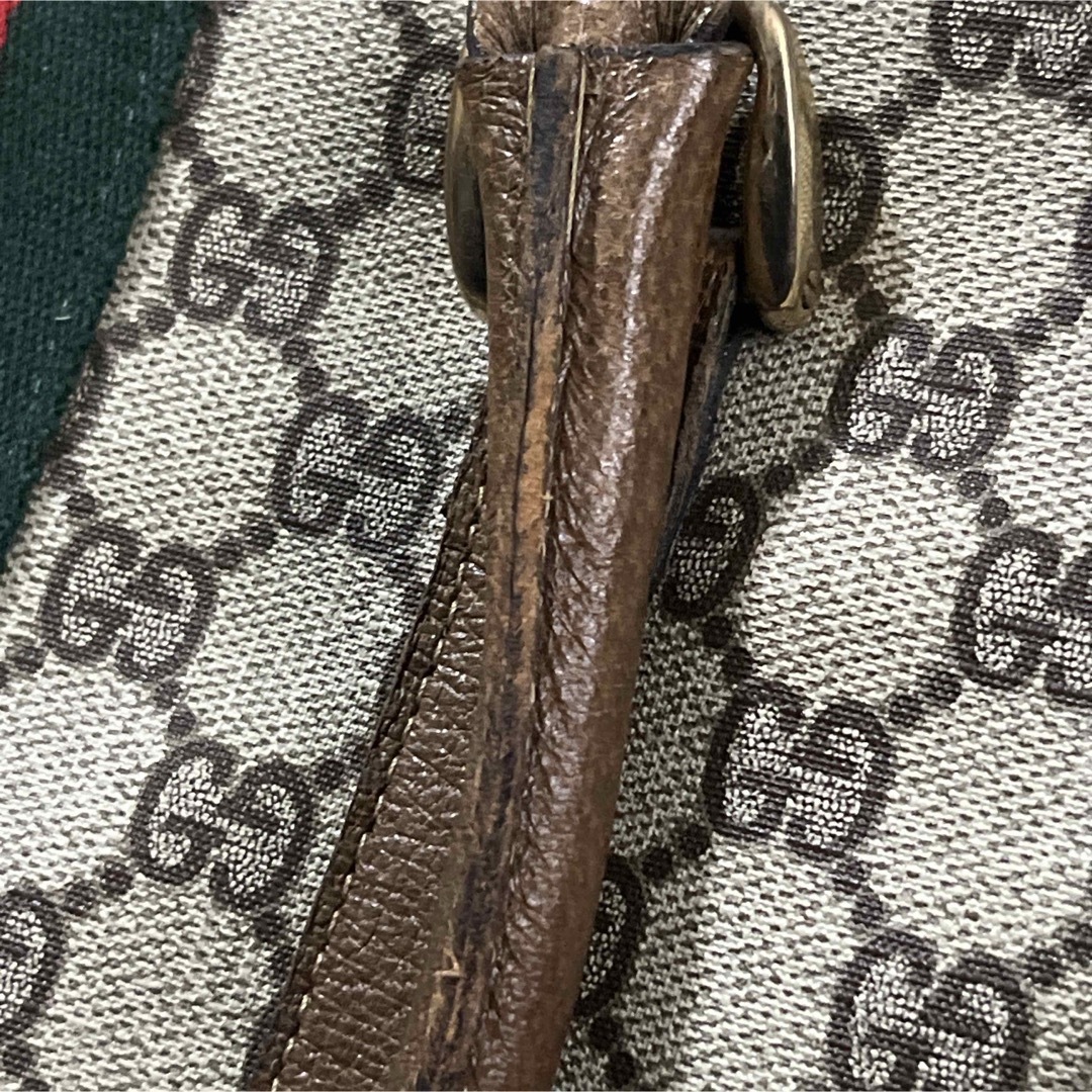 GUCCI - オールドグッチ ミニボストン GGスプリーム シェリーライン