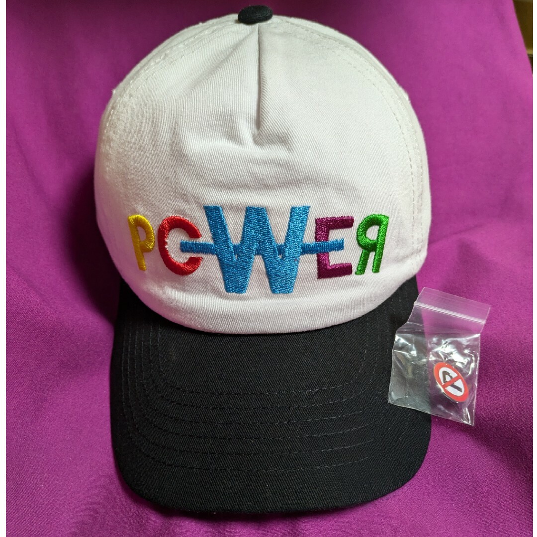 PEACEMINUSONE - 🩷G-DRAGON POWER キャップ /黒🩷ピンバッジ付き