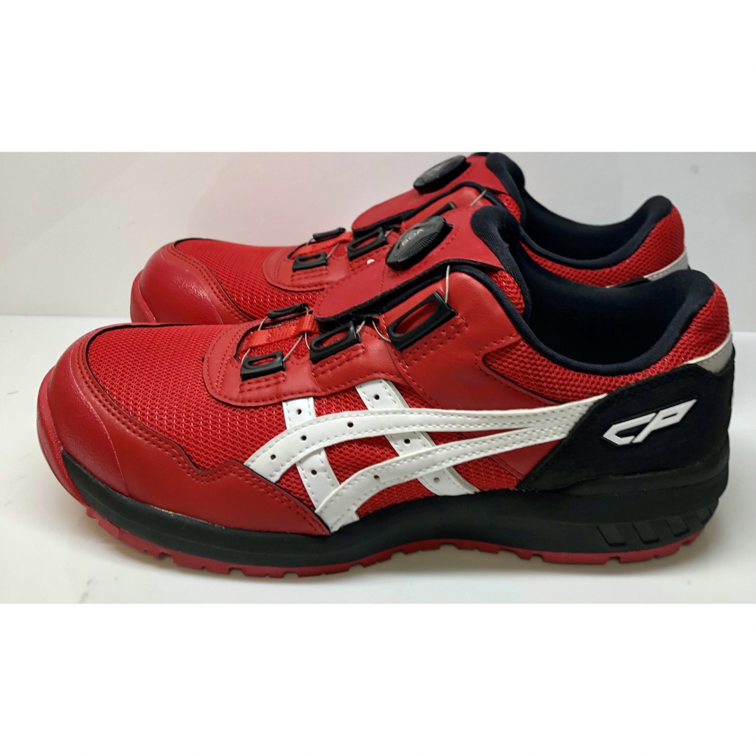 asics - アシックス asics ウィンジョブ CP209 BOA レッド×ホワイトの
