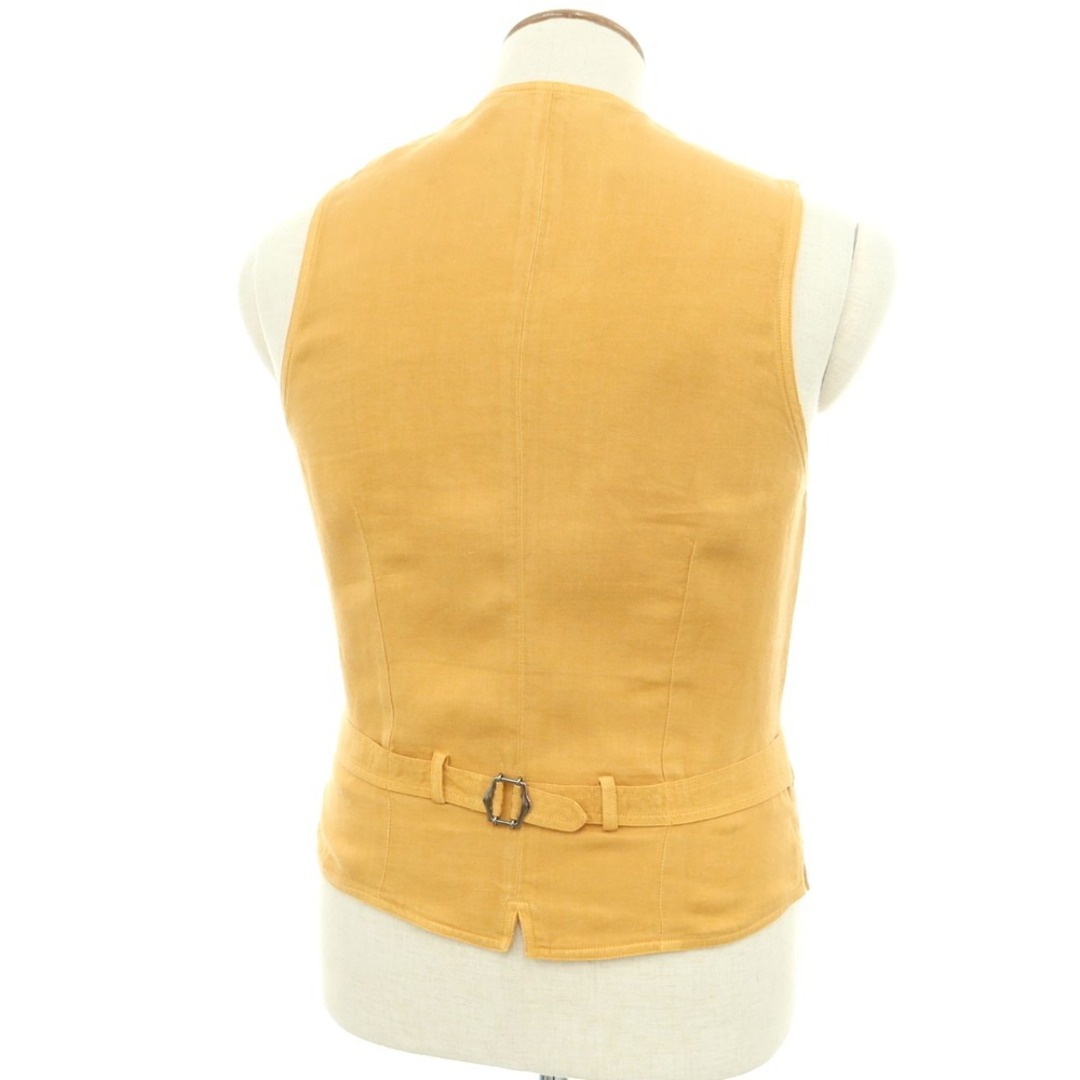 LARDINI - 【中古】ラルディーニ LARDINI リネン ジレ ベスト オレンジ