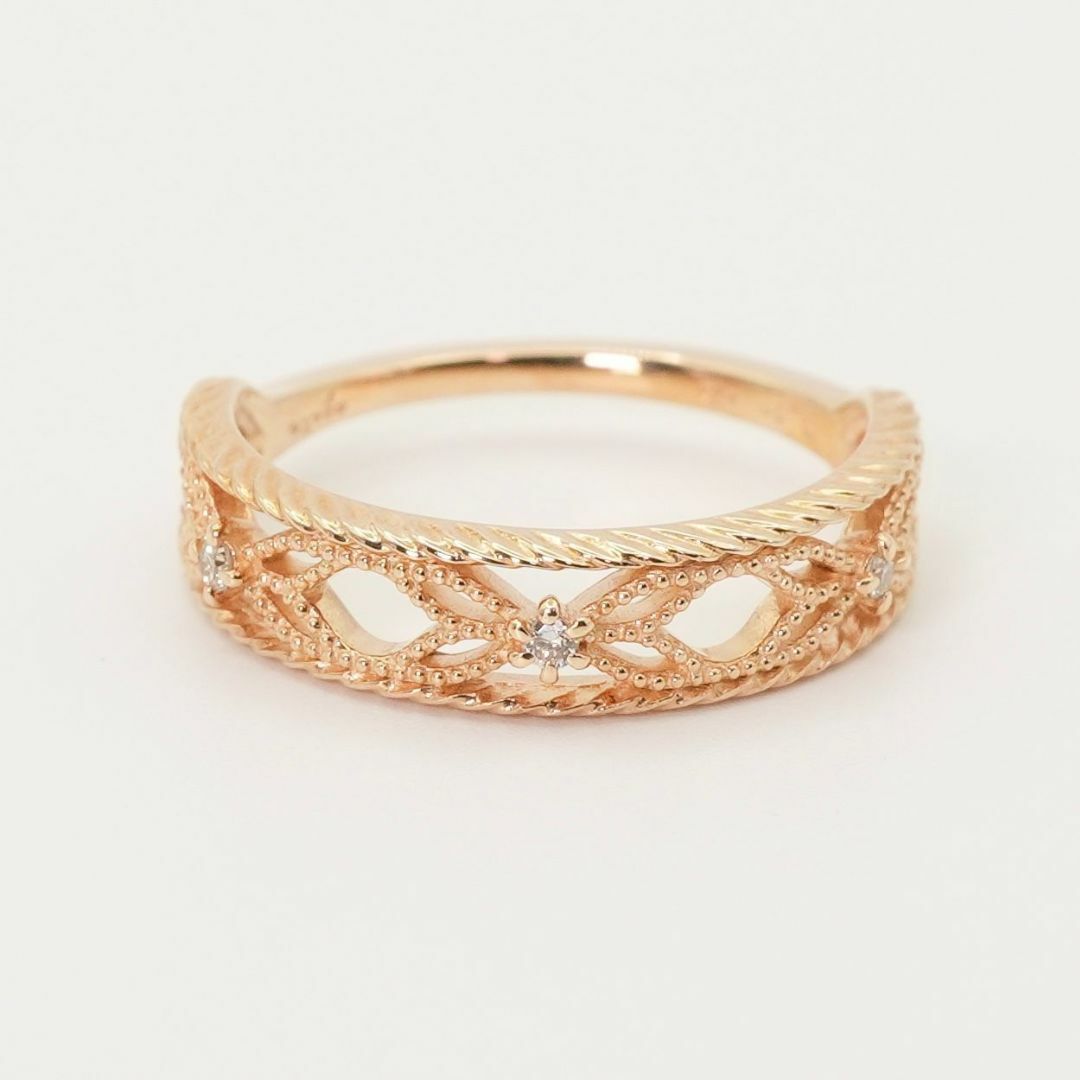 agete - アガット 透かし ピンキー K10 リング/24-4665Sの通販 by