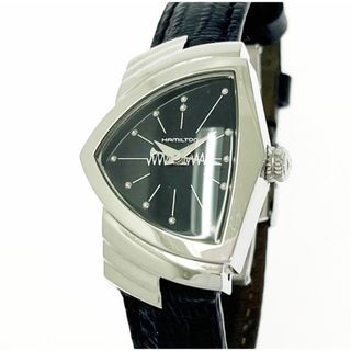 稼働 HAMILTON 腕時計 トノー スモセコ 蛇腹 外箱付 QZ 1902