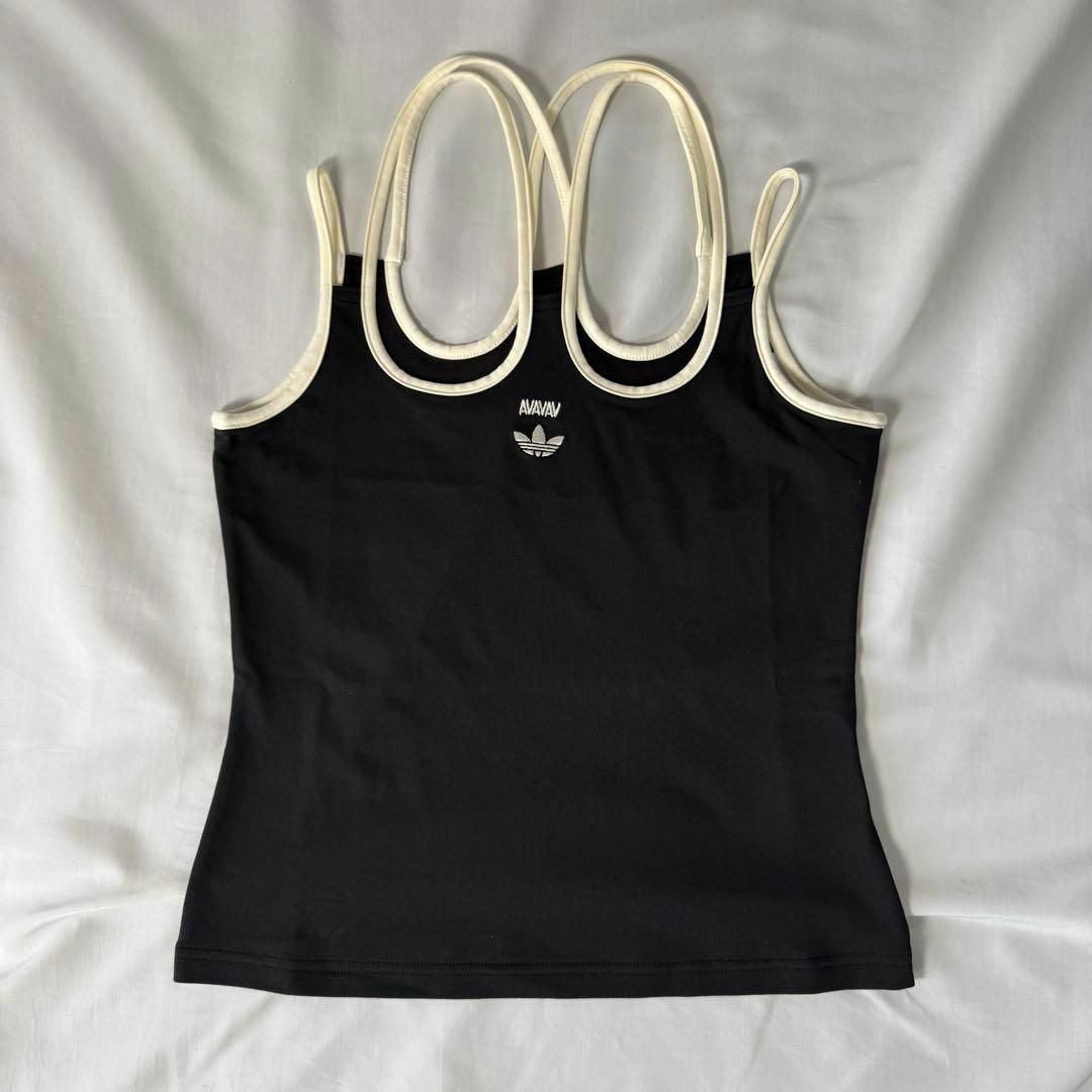 adidas Originals - ADIDAS × AVAVAV Cross Top タンクトップ ブラック