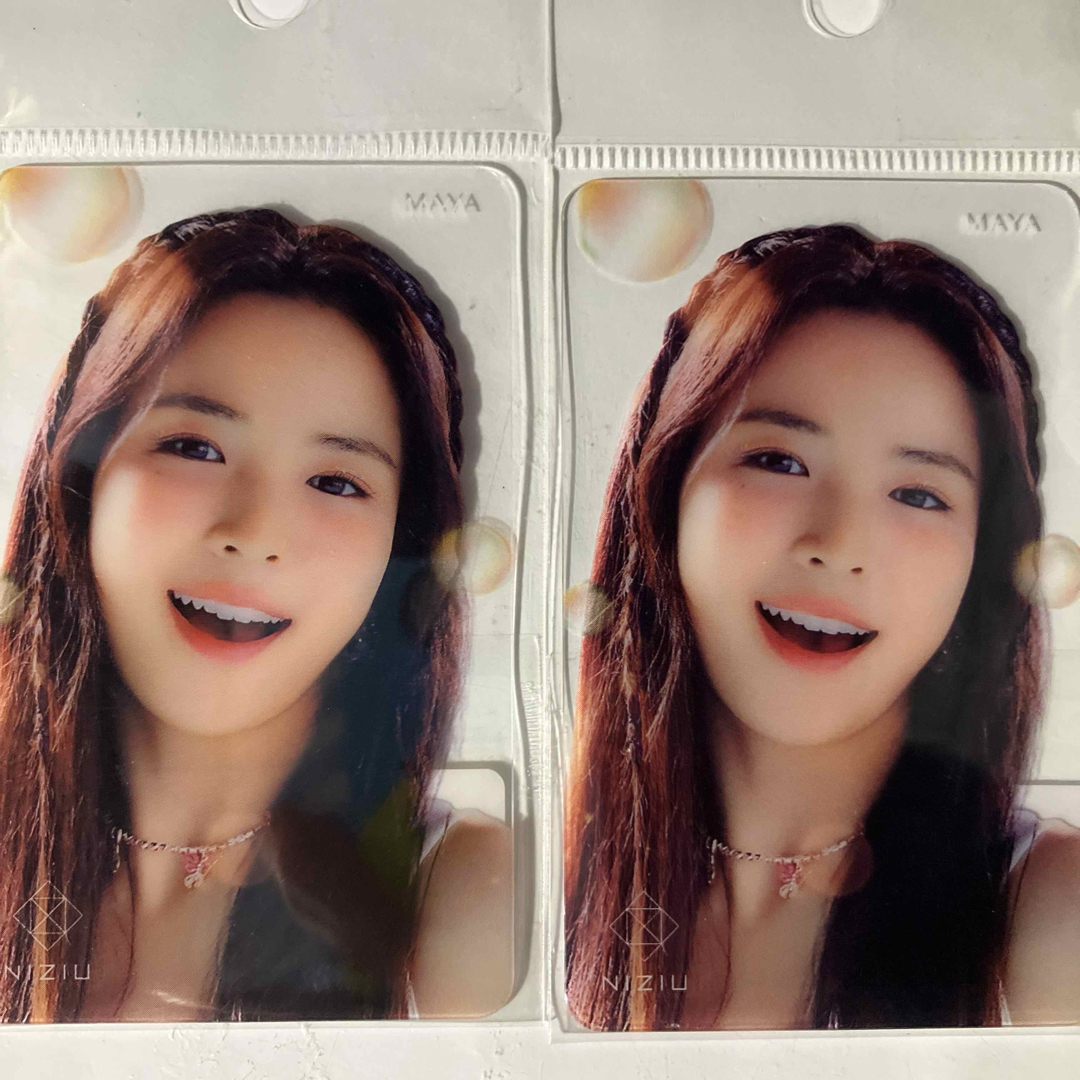 NiziU - 新品未使用2枚セット NiziU マヤ クリアカード トレカ 8.5×5.5