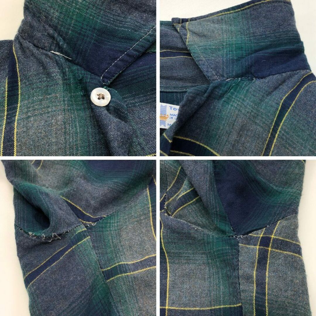 TOWNCRAFT - タウンクラフト 60S PLUSタグ オンブレチェックシャツ