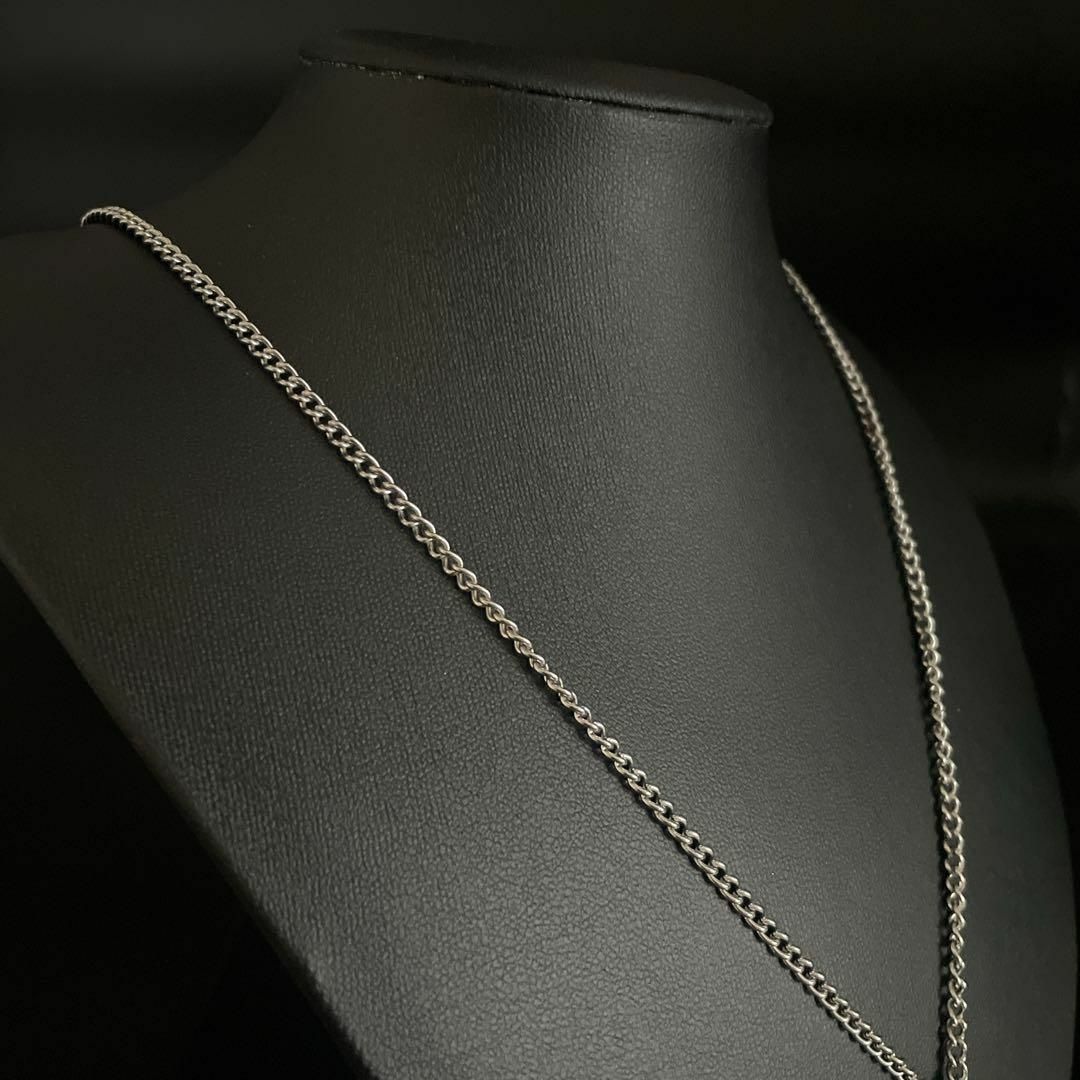 FENDI - 美品 フェンディ ネックレス FFロゴ プレート シルバー