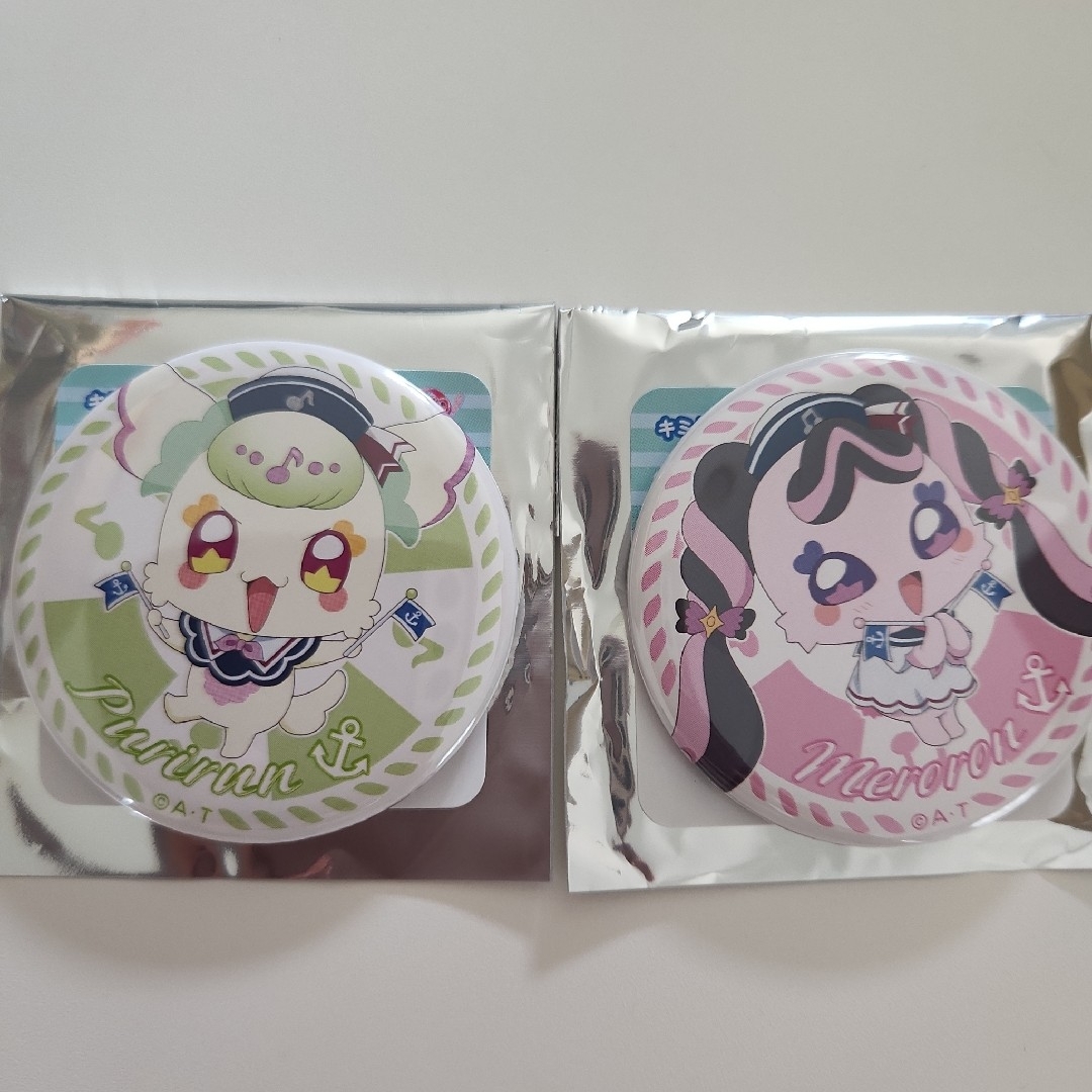 キミとアイドルプリキュア 海と空の境界線 缶バッジ プリルン&メロロン