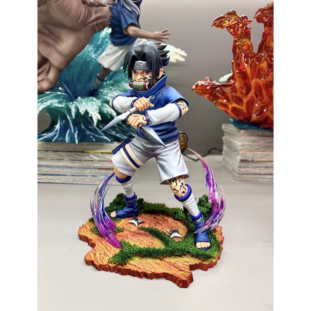 ナルト ＆ うちはサスケ 二体セット ナルト ガレージキット フィギュア