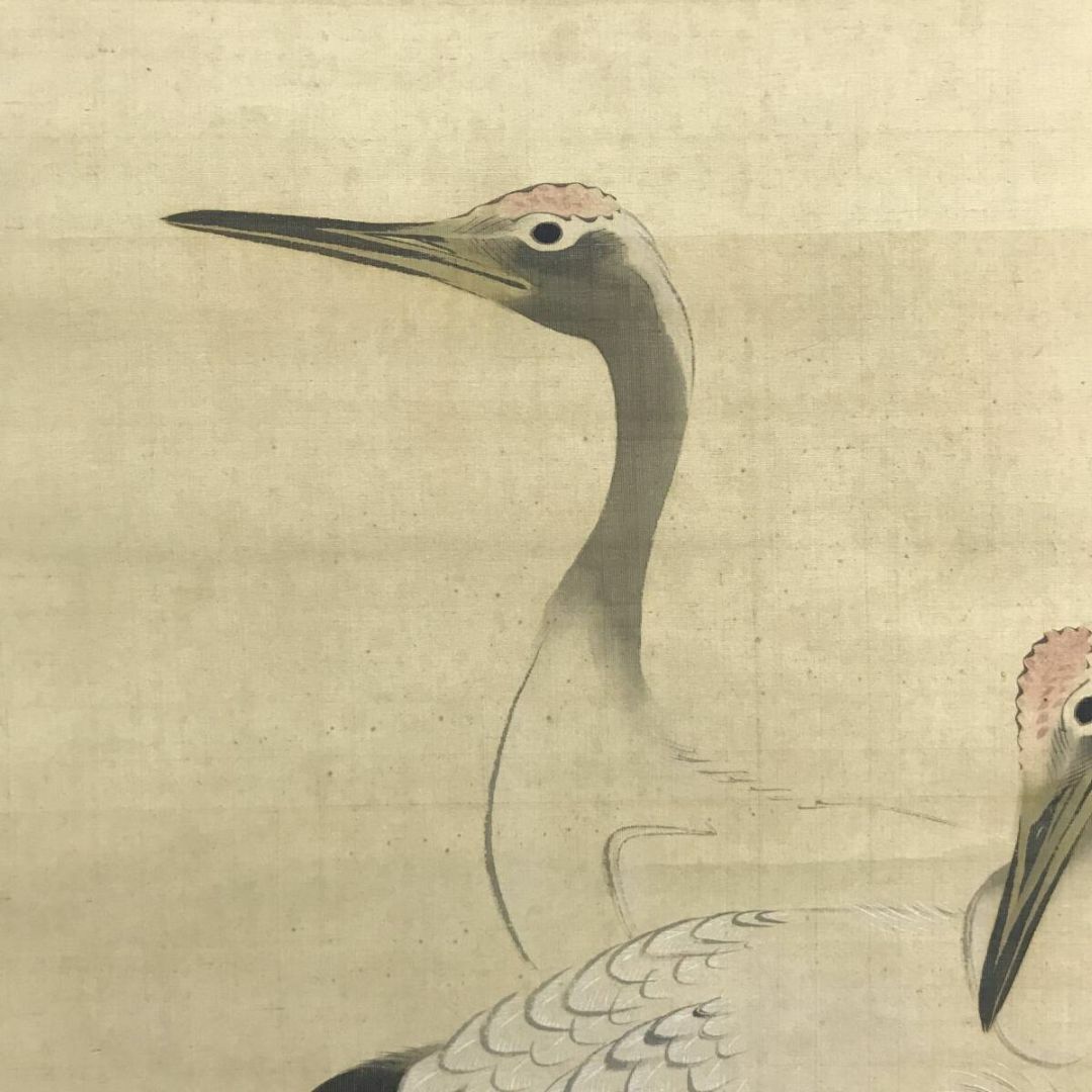 模写/松村景文/鶴亀図/対幅/掛軸☆宝船☆AJ-238の通販 by 掛軸✩宝船