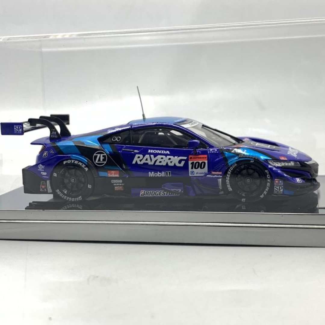 中古】エブロ 1/43 RAYBRIG NSX-GT SUPER GT GT500 2018 Champion Car