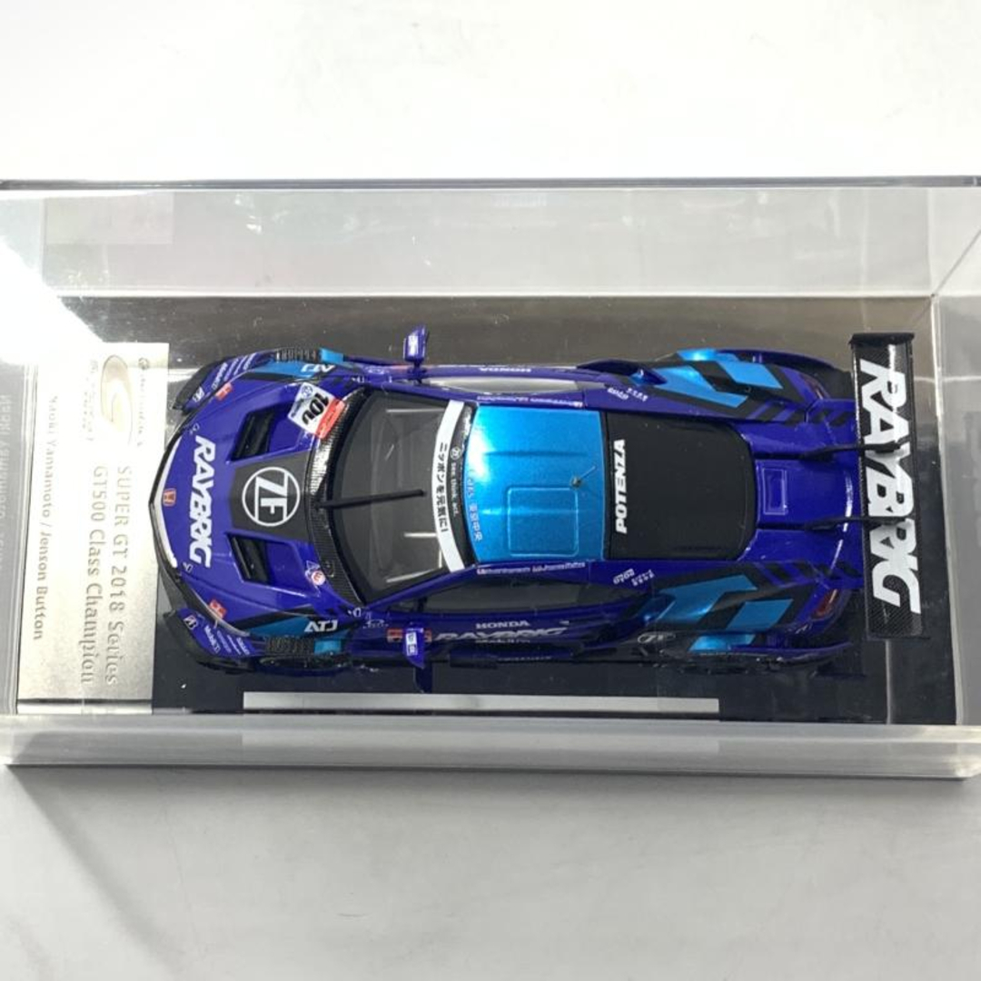 中古】エブロ 1/43 RAYBRIG NSX-GT SUPER GT GT500 2018 Champion Car