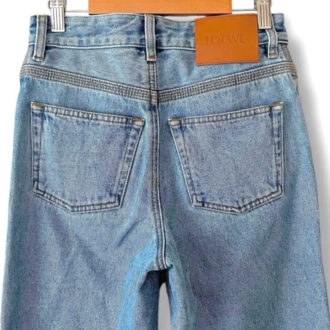 LOEWE - 美品 ロエベ アナグラム クロップド ジーンズ デニム
