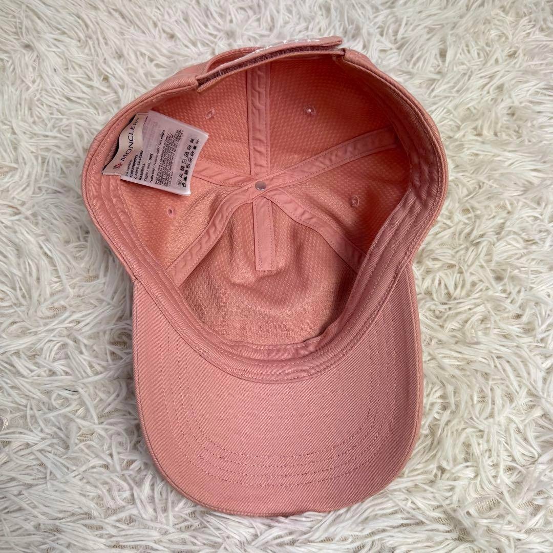 MONCLER - 【定番】MONCLER ベースボールキャップ ロゴ ピンク ユニ