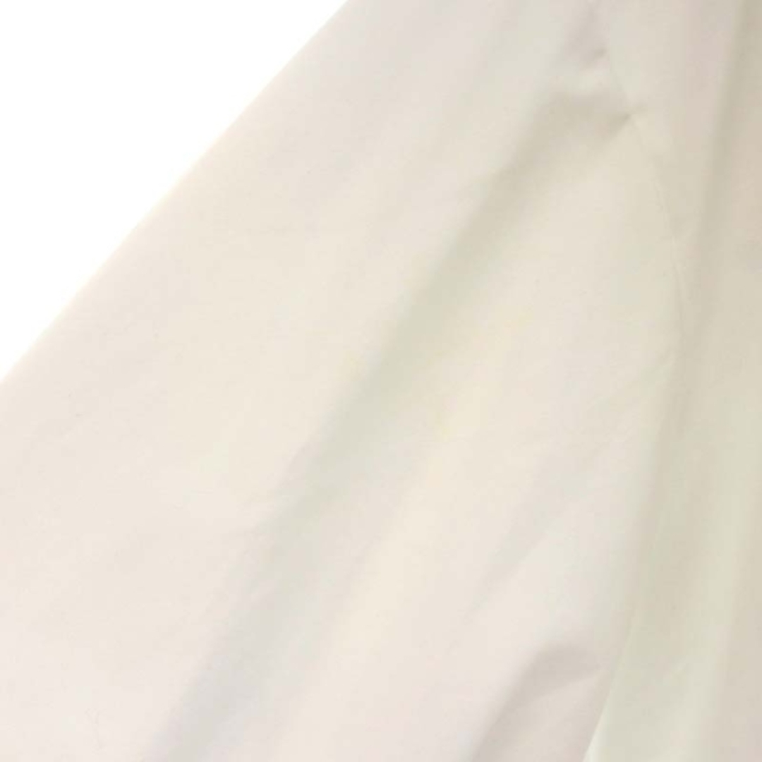 ヨリ 22AW スカラップカットワークブラウス ノーカラー 長袖 F 白の