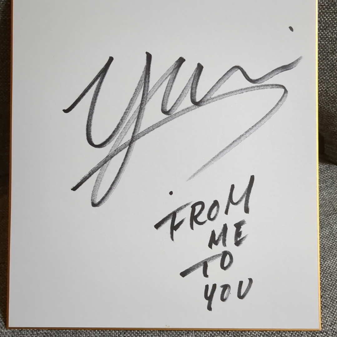 シンガ-ソングライター YUI サイン色紙の通販 by オタクさん's shop