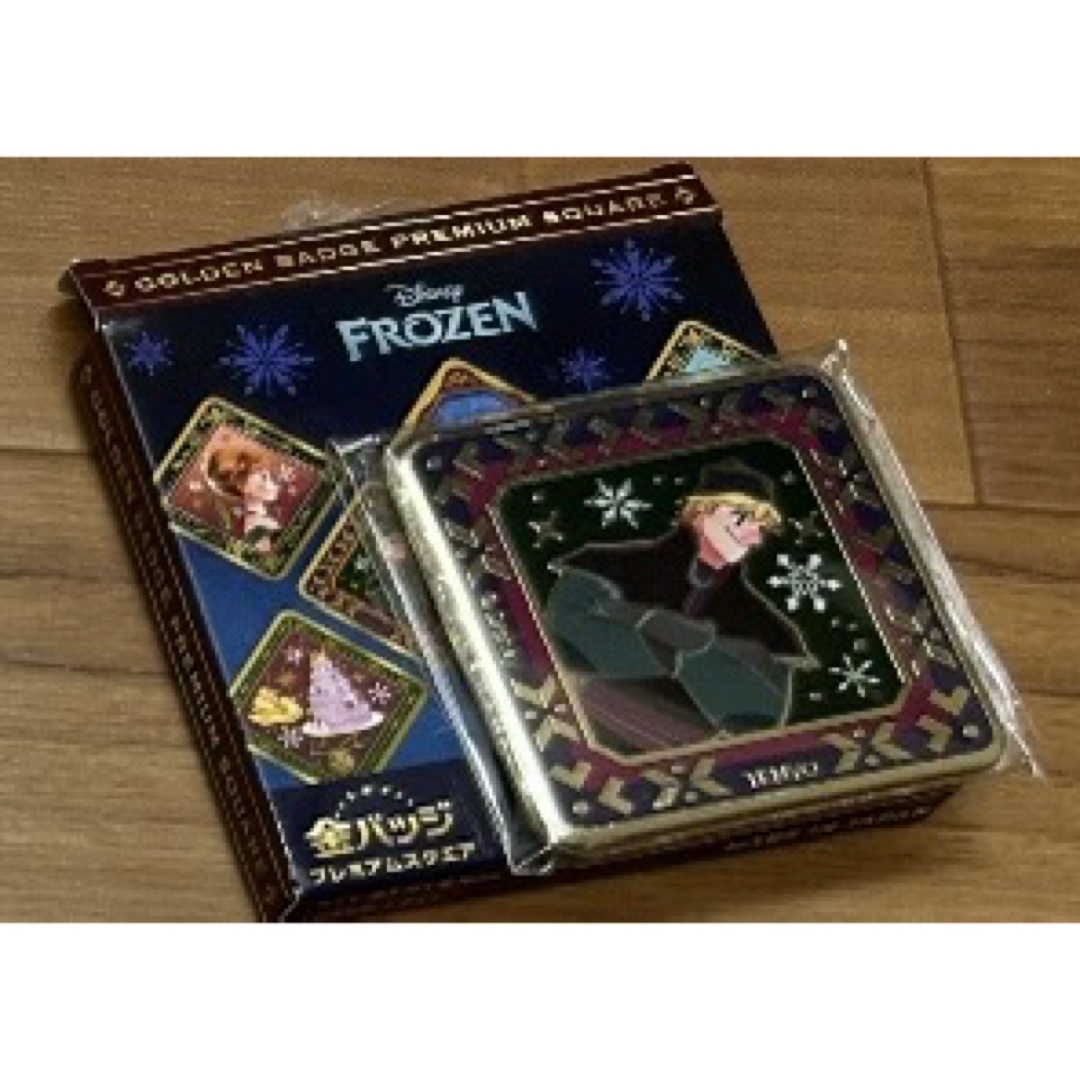 Disney - 値下げ‼️アナと雪の女王 金バッジ プレミアムスクエア