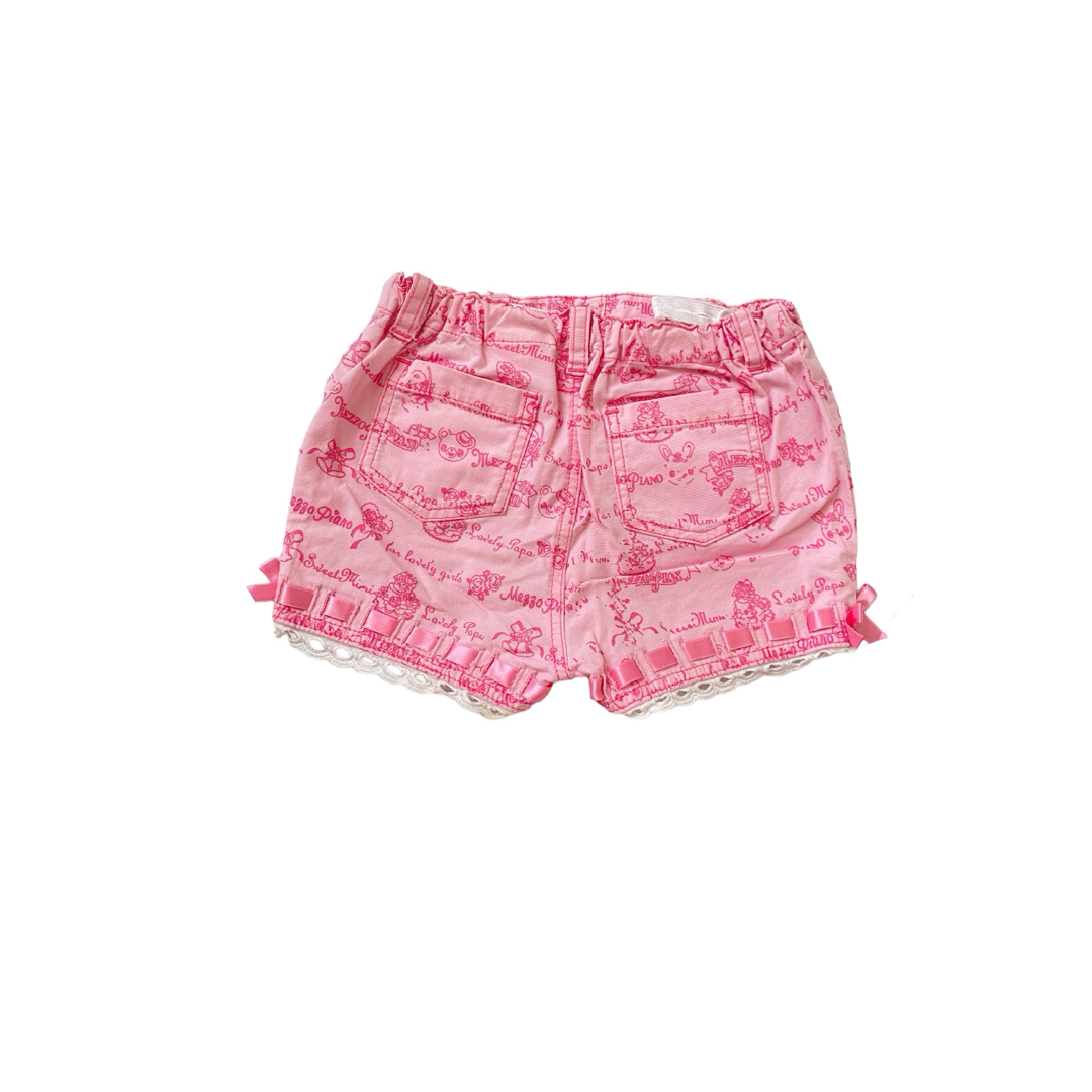 mezzo piano - 平成レトロ ミミポポちゃん メゾピアノ ショートパンツ