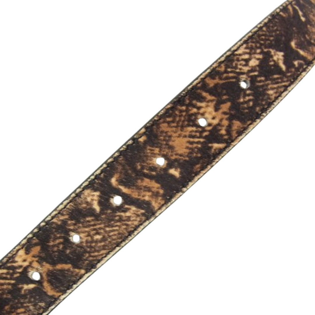 STUSSY - STUSSY ステューシー ハラコ クロコ型押し ベルト ブラウン系