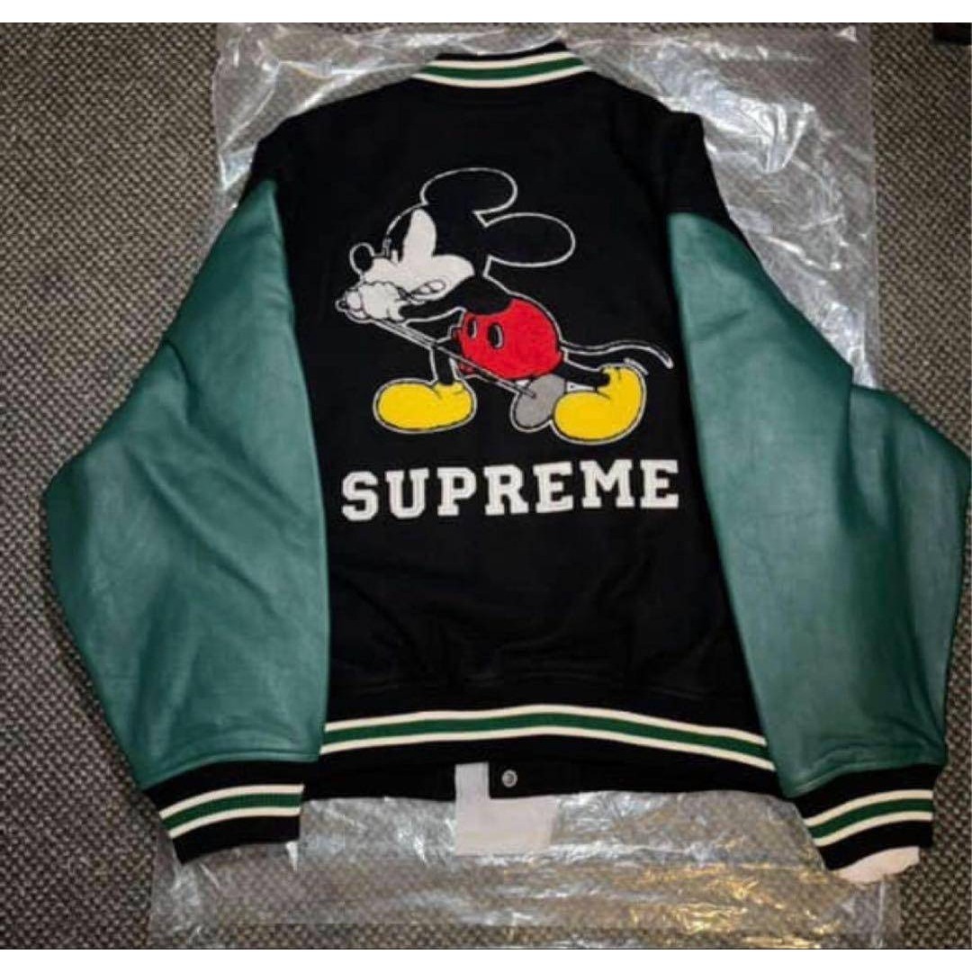 Supreme - Supreme Mickey Mouse Varsity Jacket 黒Mの通販 by