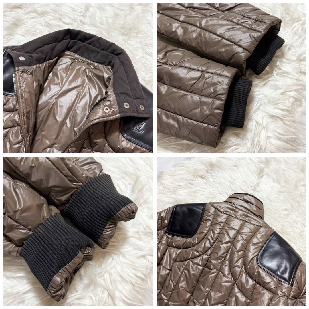 LOUIS VUITTON - 本物美品 カタログ掲載 ルイヴィトン レザー切替 LV