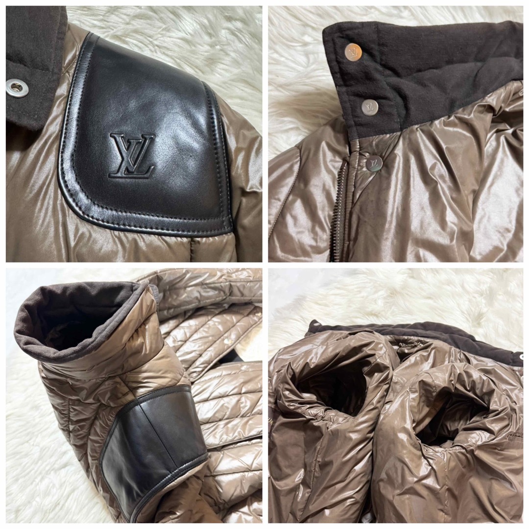 LOUIS VUITTON - 本物美品 カタログ掲載 ルイヴィトン レザー切替 LV