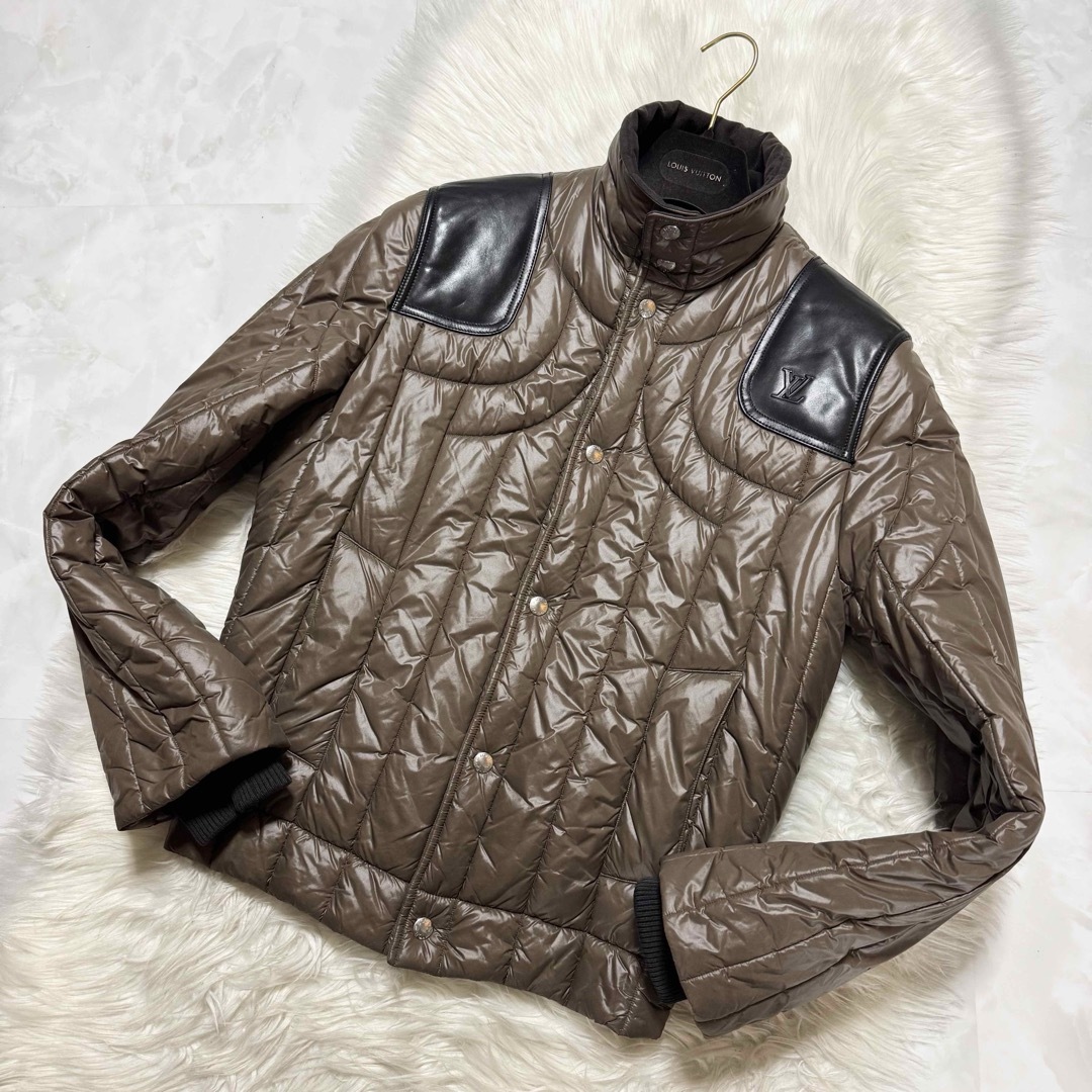 LOUIS VUITTON - 本物美品 カタログ掲載 ルイヴィトン レザー切替 LV