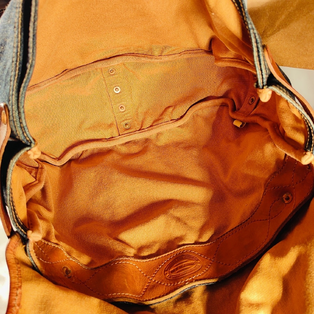 RRL - 【新品極上品】RRL Double RL 正規品 ヴィンテージ本革×デニム