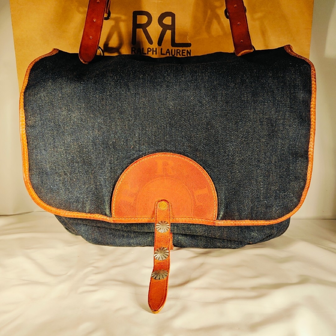 RRL - 【新品極上品】RRL Double RL 正規品 ヴィンテージ本革×デニム