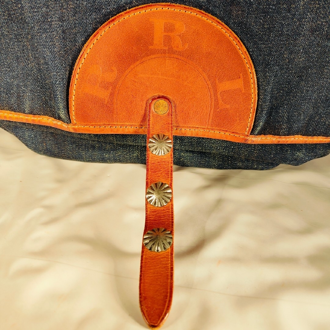 RRL - 【新品極上品】RRL Double RL 正規品 ヴィンテージ本革×デニム