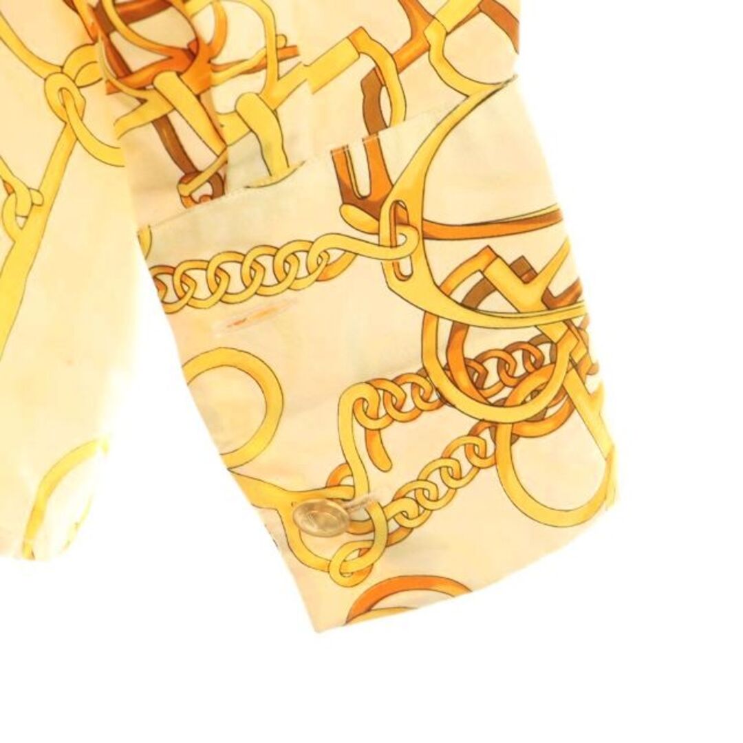 GUCCI - グッチ ヴィンテージ チェーン柄 シルクシャツ ブラウス