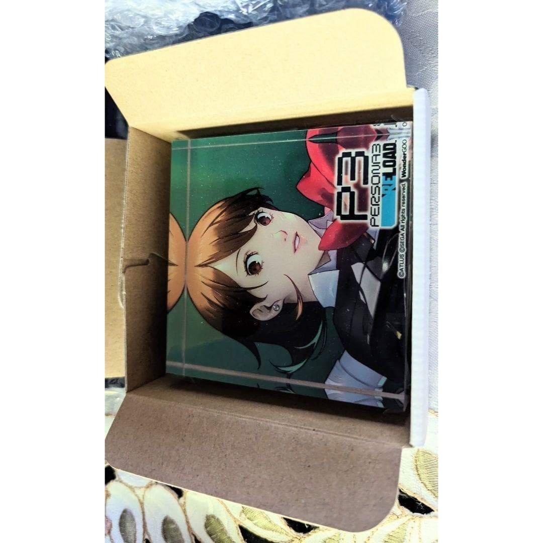 ペルソナ3 リロード アクリルブロック ワンダーグー 缶バッジ 主人公