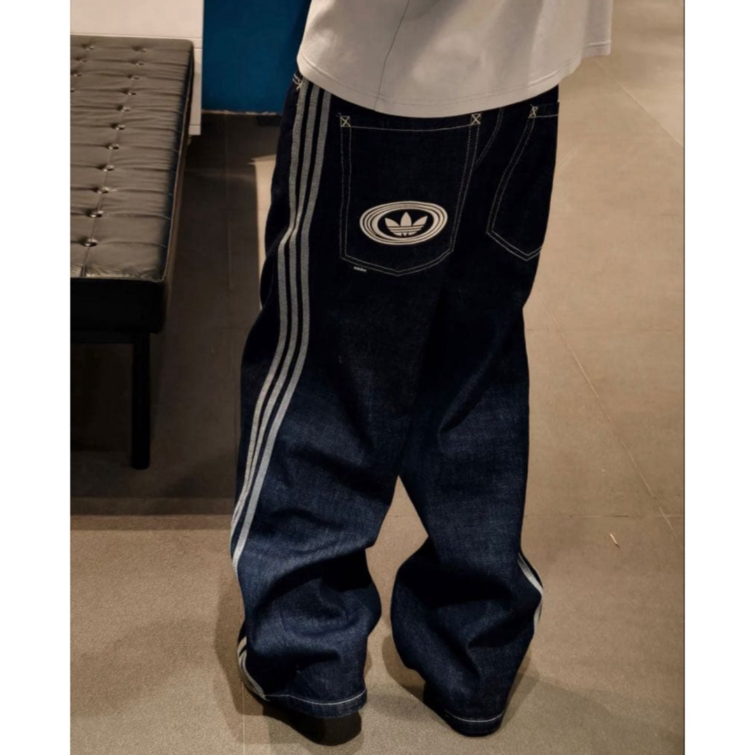 adidas Originals - 新品36 Adidas ワイドレッグ スケーターデニム