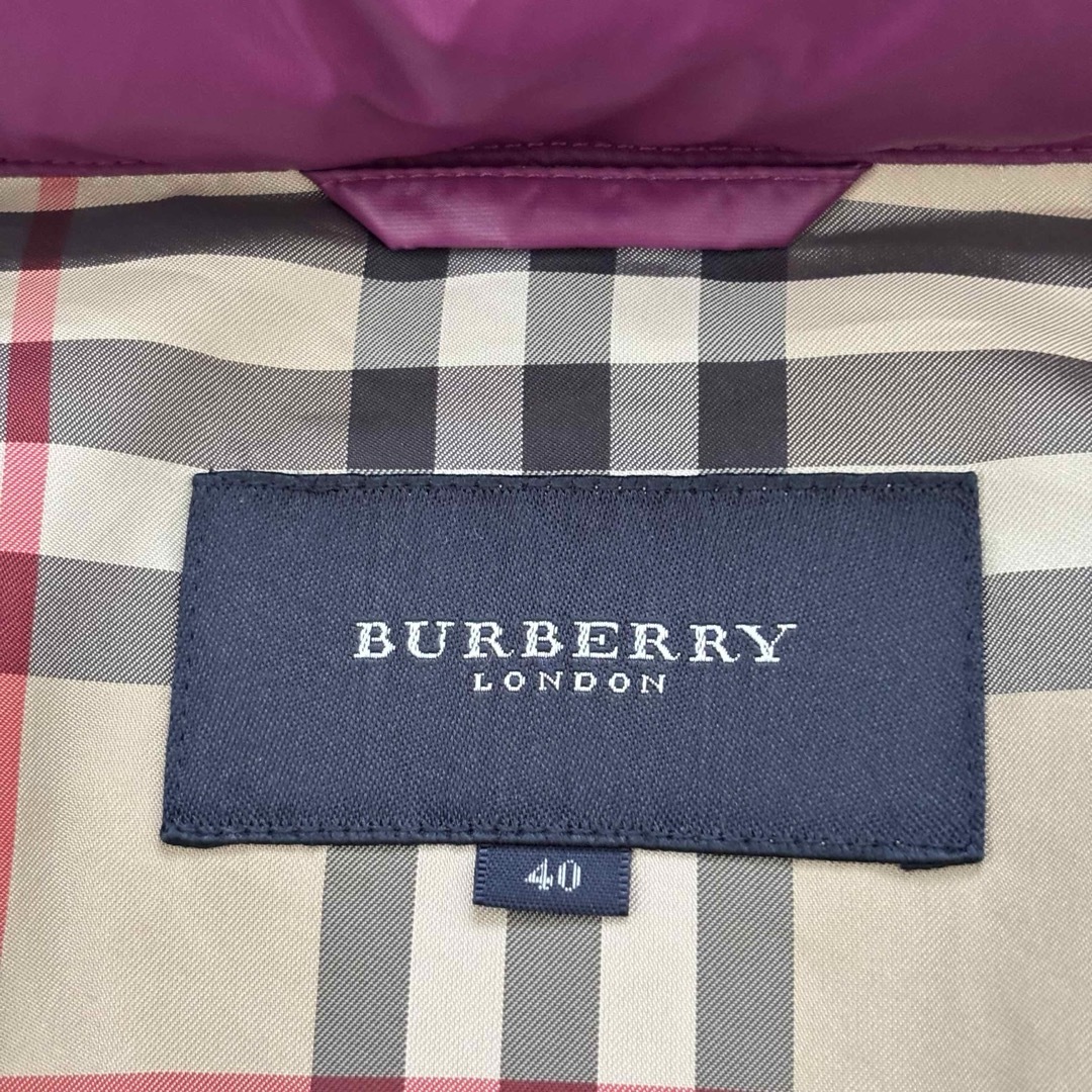 BURBERRY - バーバリーロンドン ノバチェック ダウンジャケット