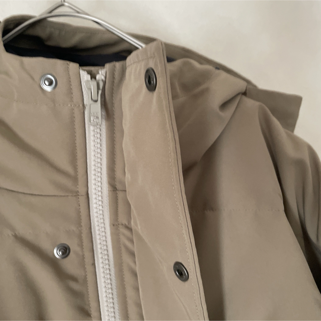 DANTON - DANTON フーデッド ダウンコート ライトベージュ レディース